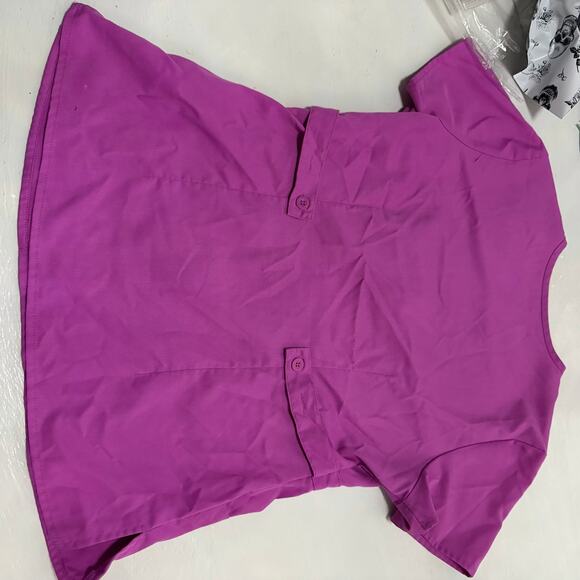 Pink Greg’s anatomy scrub top sz M nurse medical professional Barbie - Picture 6 of 7